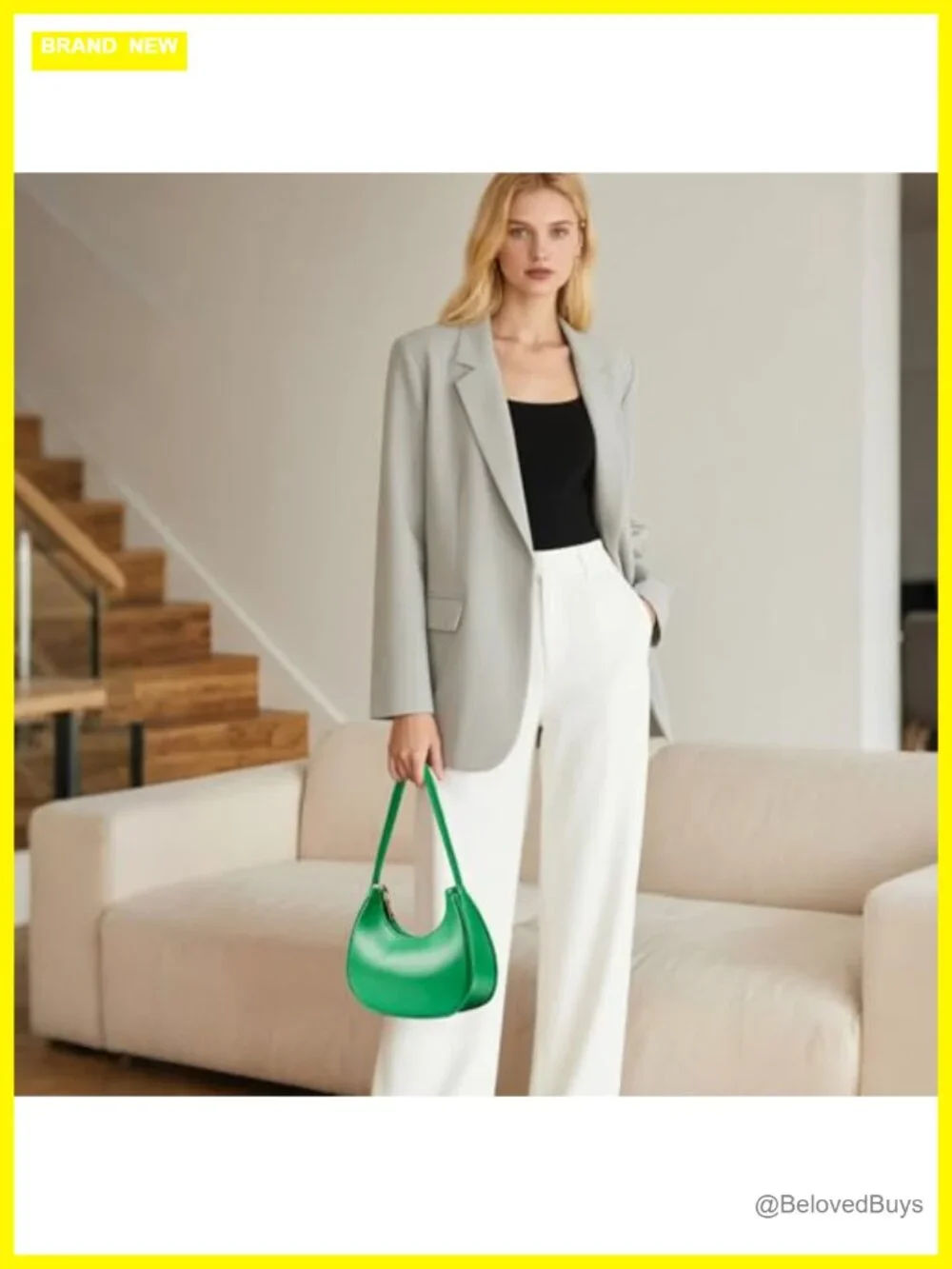 PU Leather Hobo Shoulder Handbag with Zipper